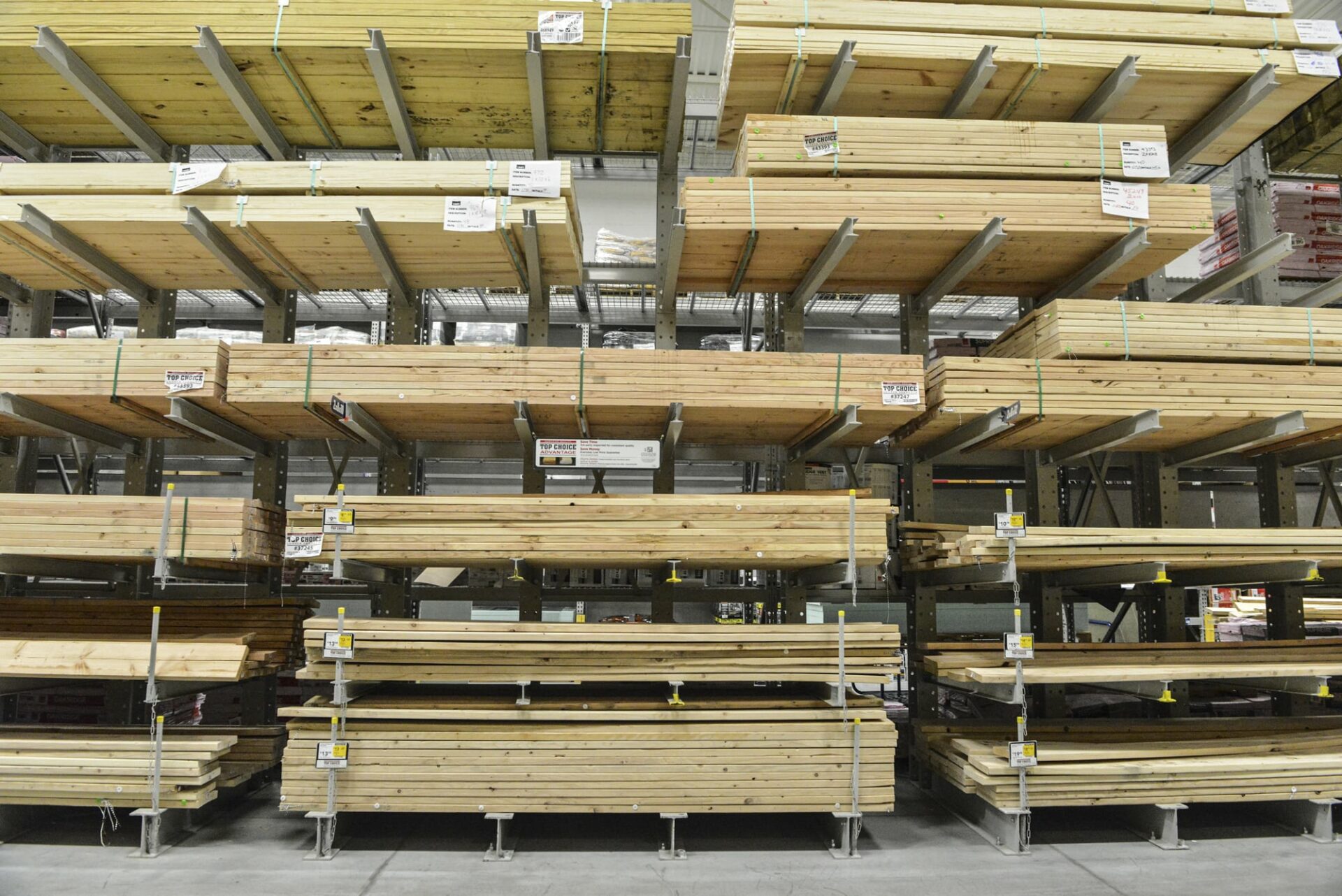 Ross Technology Dexco Heavy Duty Structural Cantilever Racking Lumber
