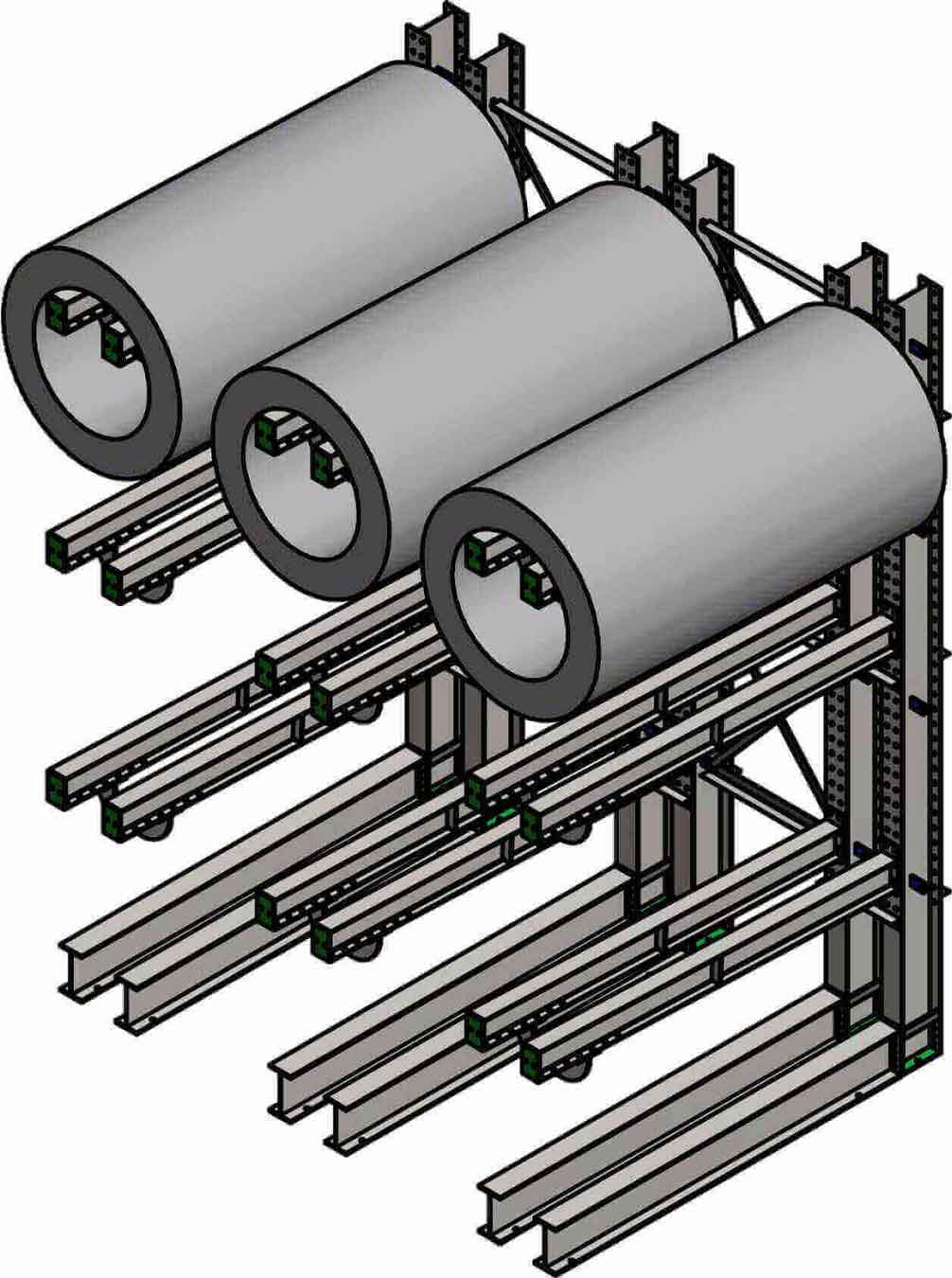 Dexco Heavy Duty Structural Dual Arm Coil Rack