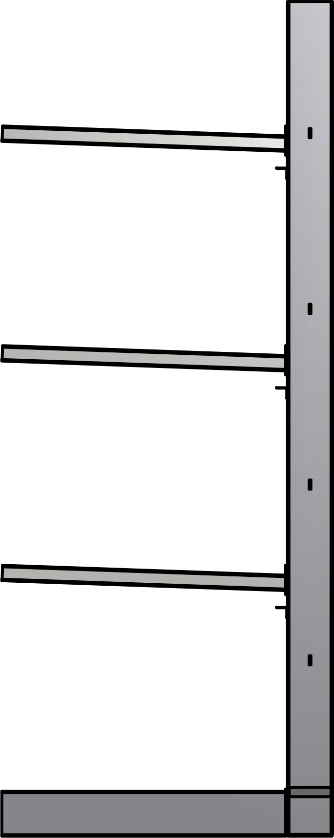 Ross Technology Dexco Heavy Duty Structural I-Beam Salvage Yard Rack Systems Single-sided