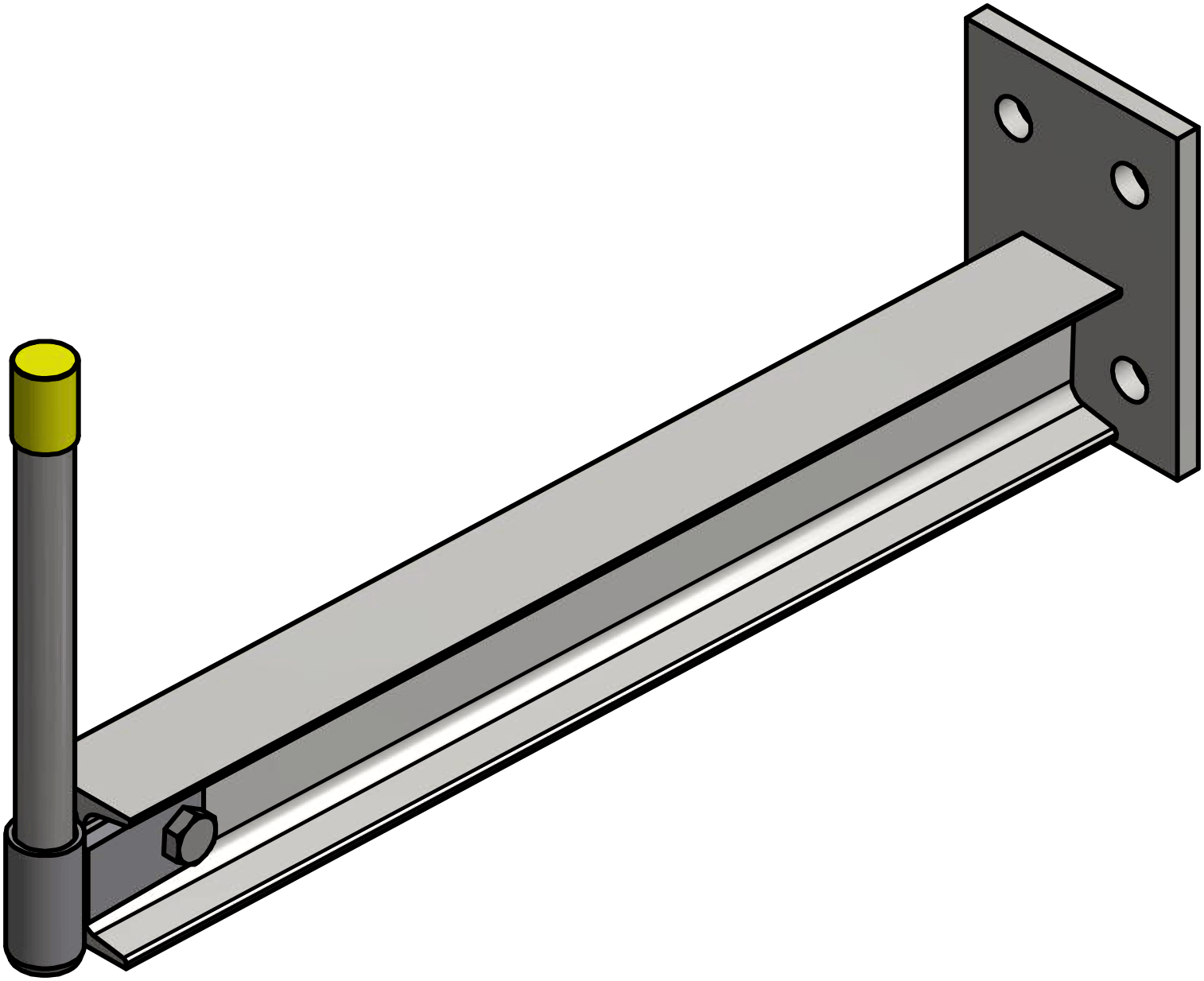 Ross Technology Dexco Heavy Duty Stop Bar with Socket-Rack Arm