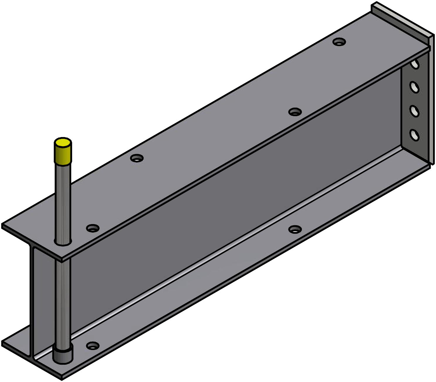 Ross Technology Dexco Heavy Duty Stop Bar with Socket-Rack Base