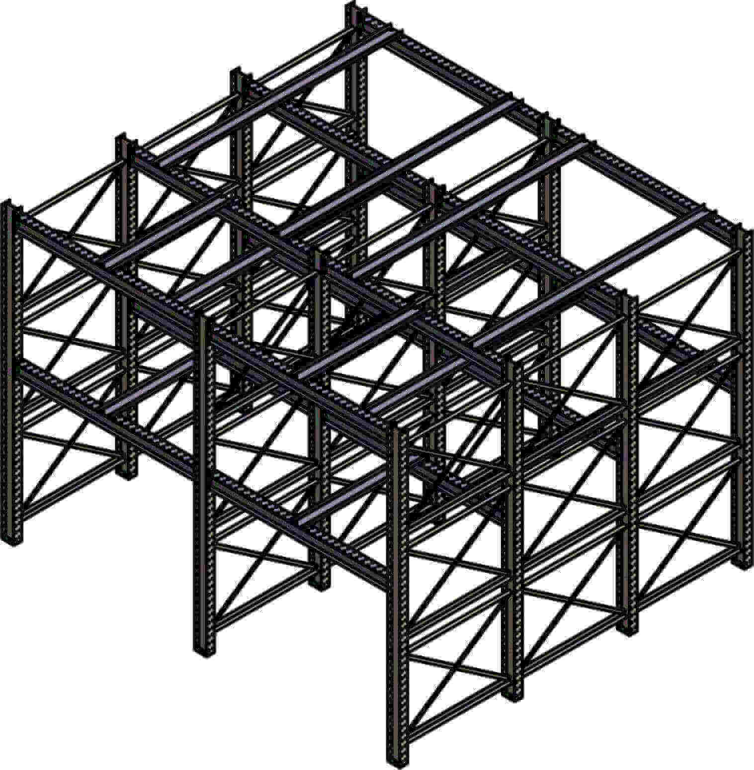 Dexco Racks Heavy Duty Structural I-Beam Boat Storage Rack