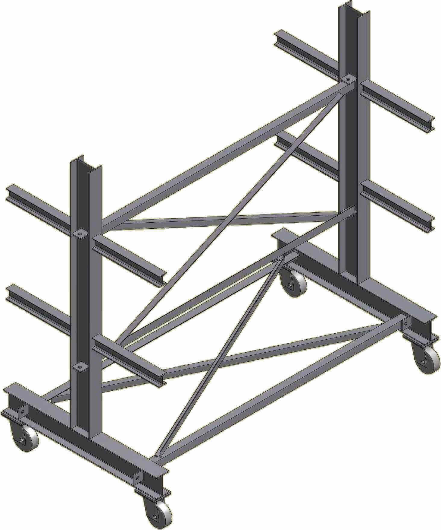 Dexco Racks Heavy Duty Structural I-Beam Garage Door Rack