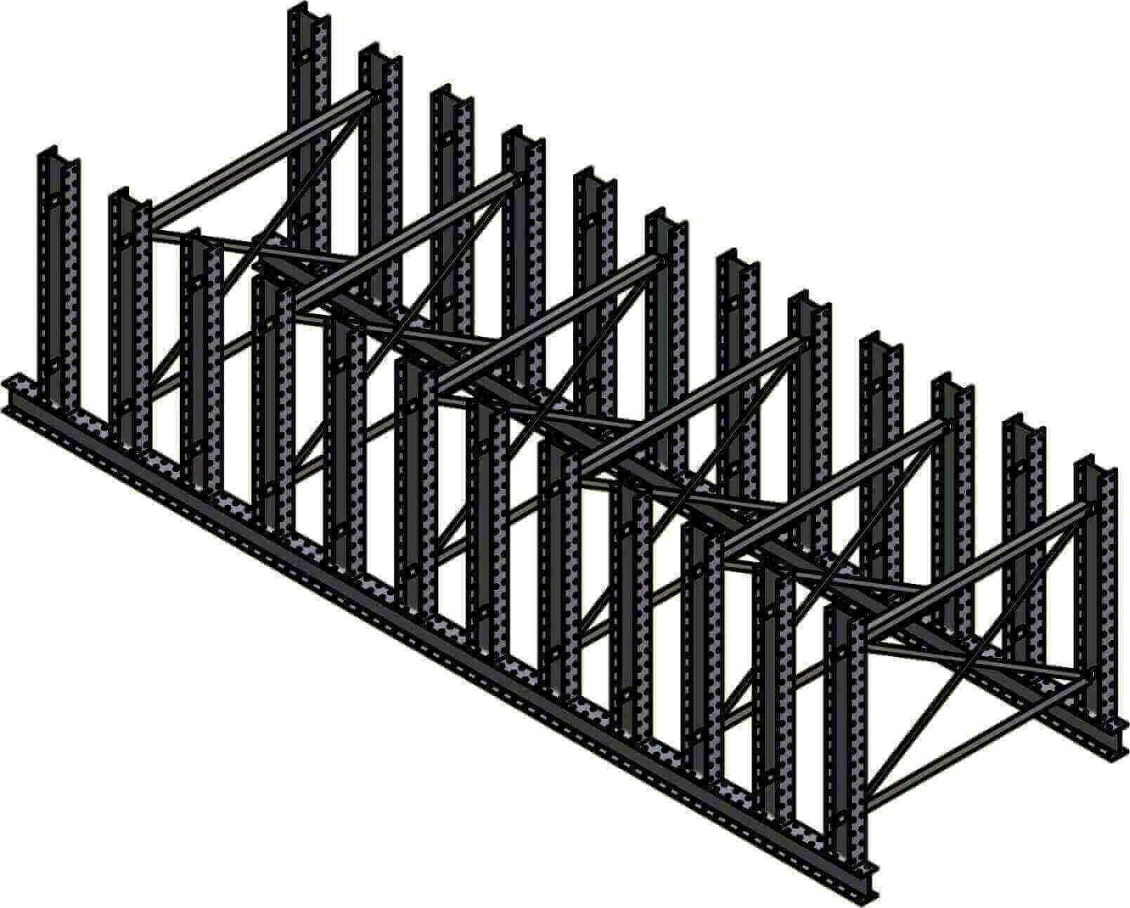 Dexco Racks Heavy Duty Structural I-Beam Plate Rack