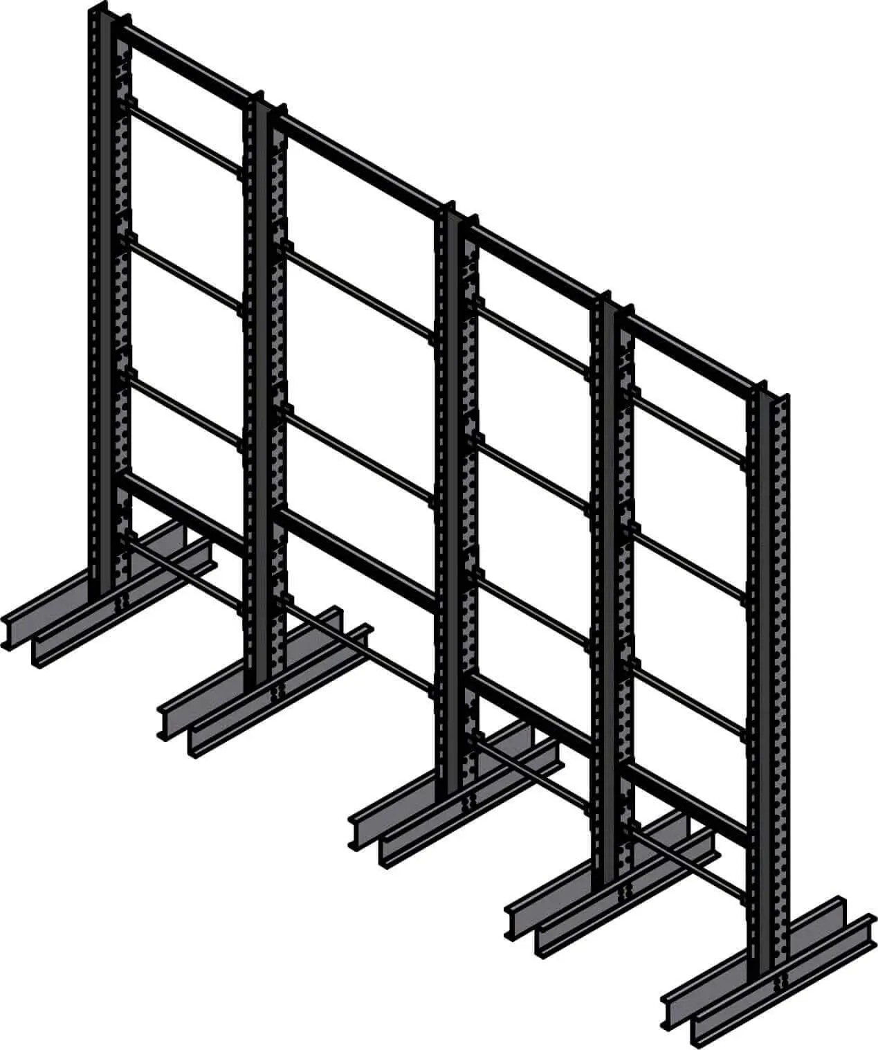 Dexco Racks Heavy Duty Structural I-Beam Spindle Rack