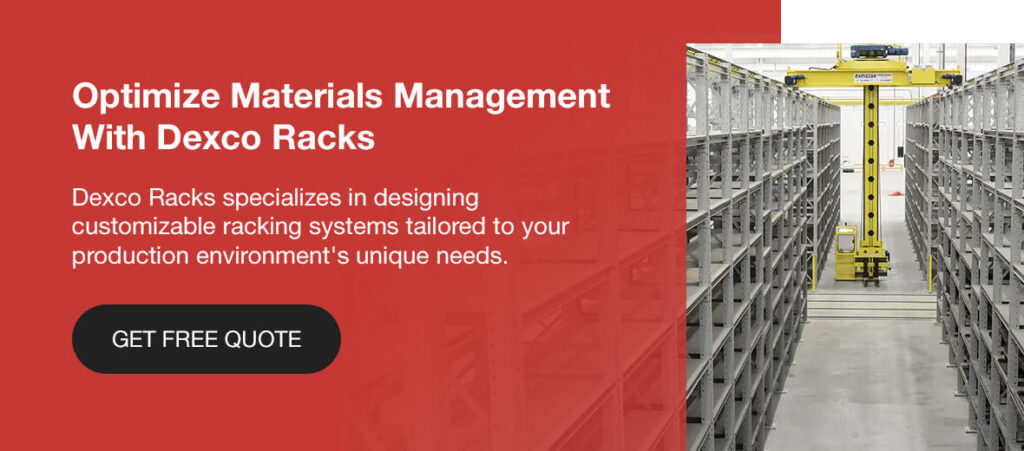 Optimize materials management with Dexco Racks
