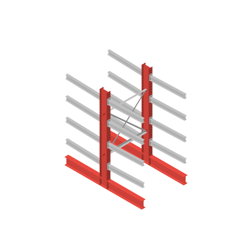 Double Sided Cantilever CAD Drawing