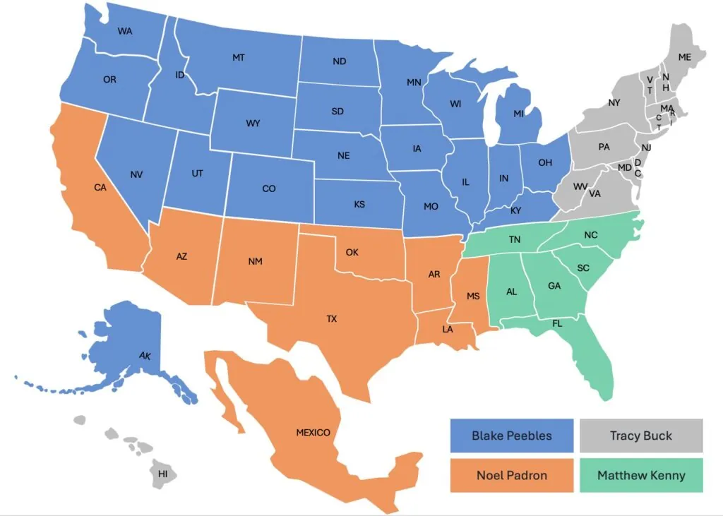  Dexco Sales Region Coverage